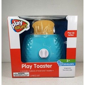 Play Right Play Toaster Includes 2 Pieces of Toast & 1 Toaster